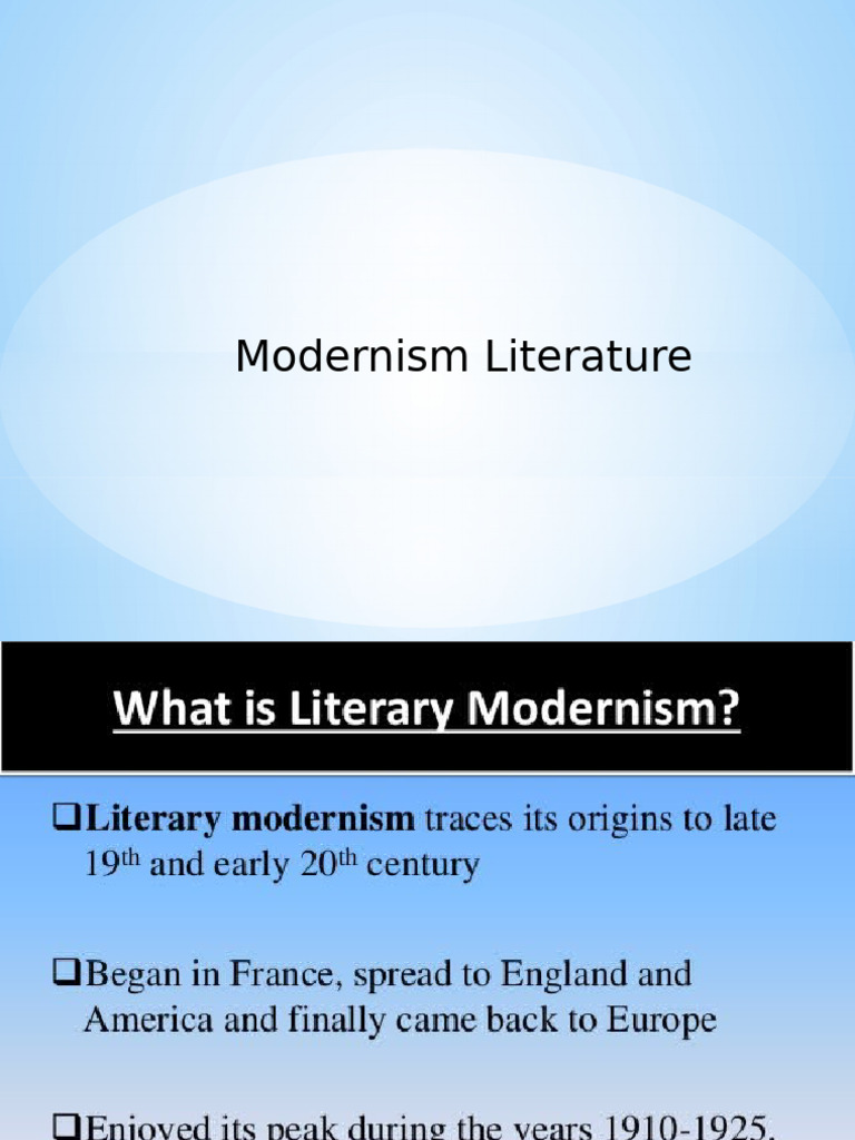 Modernism Literature | PDF