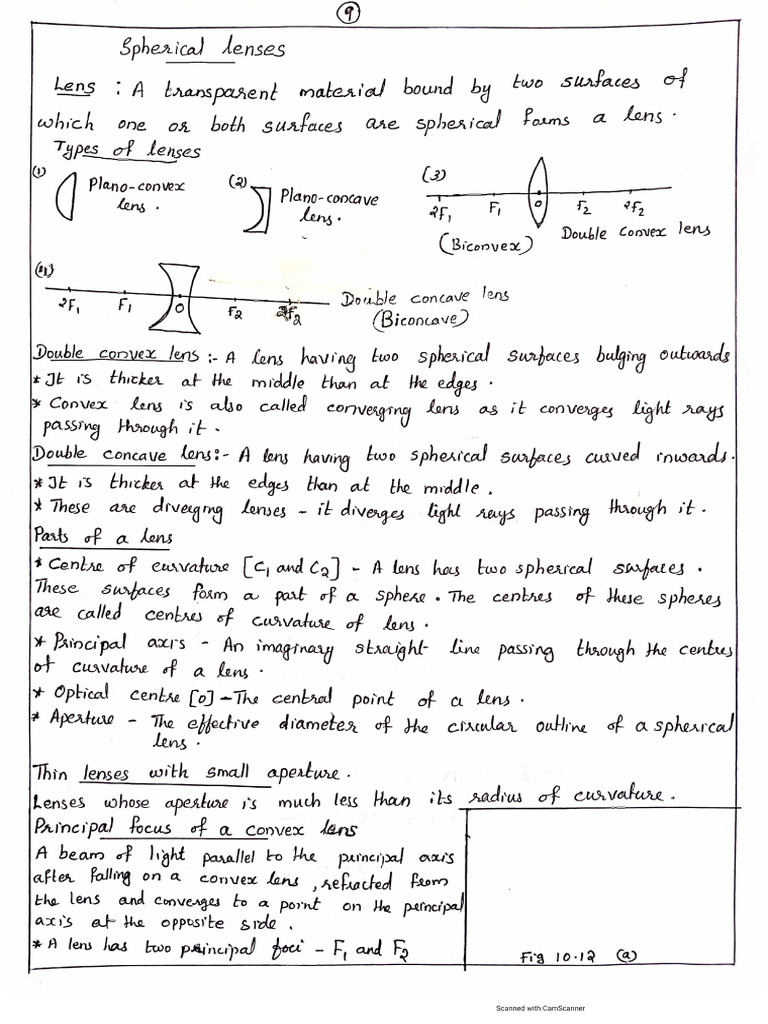 Notes - Lenses | PDF