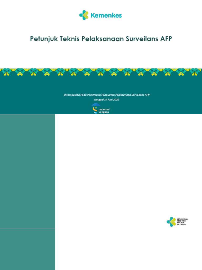 Pentingnya Form FP5 dalam Surveilans AFP | PDF
