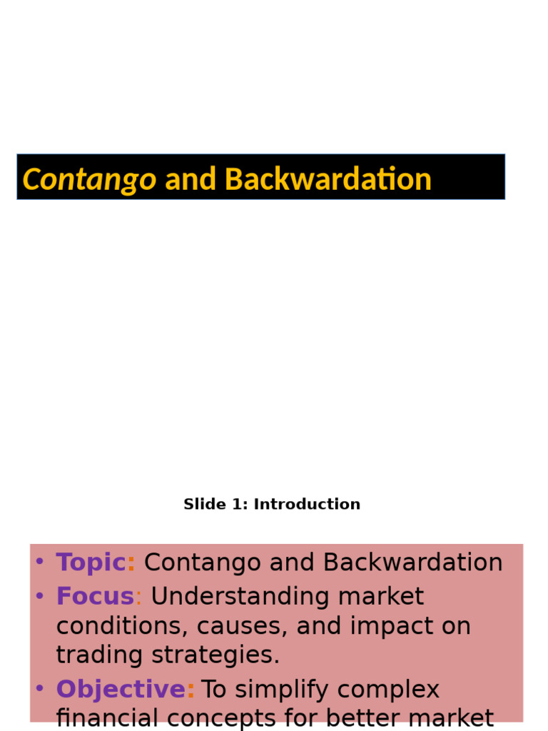 Understanding Oil Contango Dynamics | PDF