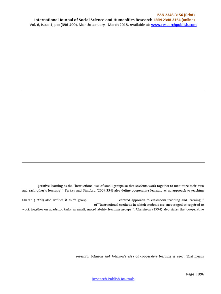 Cooperative Learning and Social Skills | PDF | Teachers | Learning