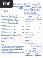 Indian Style Taxi Bill Format | PDF