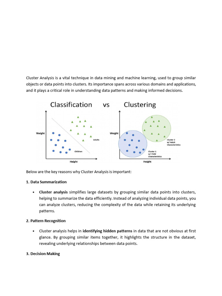Cluster Analysis Techniques Explained | PDF | Cluster Analysis ...
