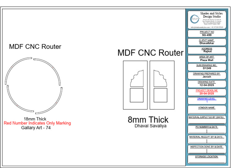 MDF CNC Router Specifications D1249 | PDF
