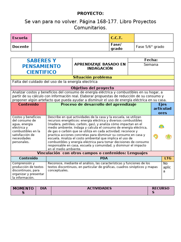 6° Proyecto Saberes Se Van para No Volver Libro PC 2 | PDF ...