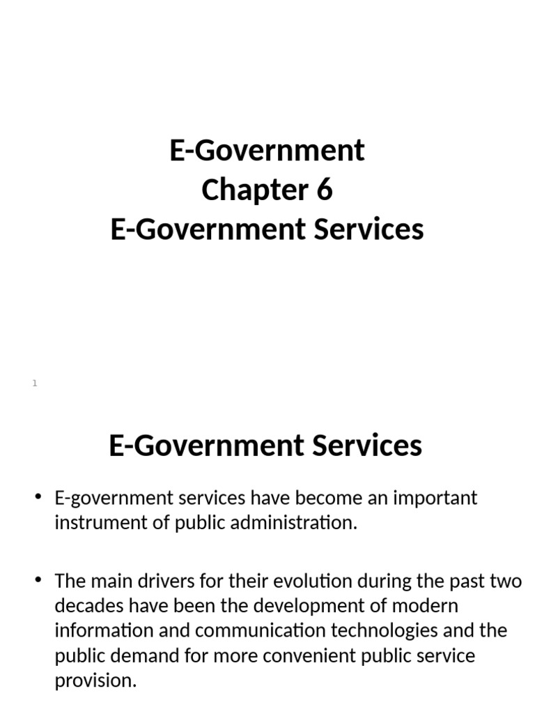 E-Government CH6 | PDF | E Government | Information