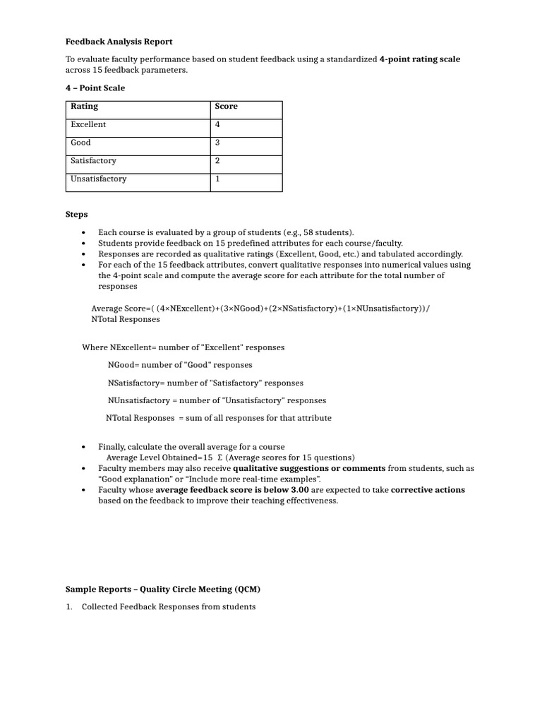 Faculty Feedback Evaluation Report | PDF | Applied Mathematics | Analysis