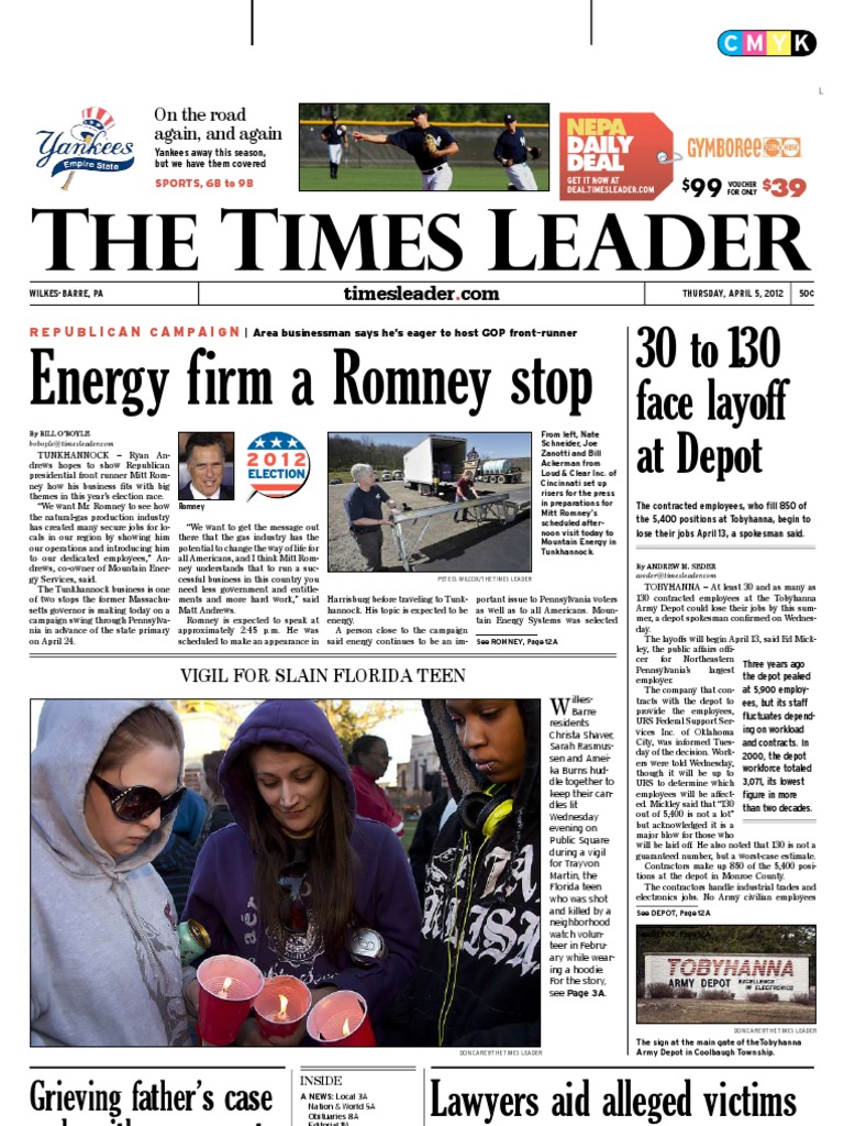 Times Leader 04-05-2012, PDF, Afghanistan