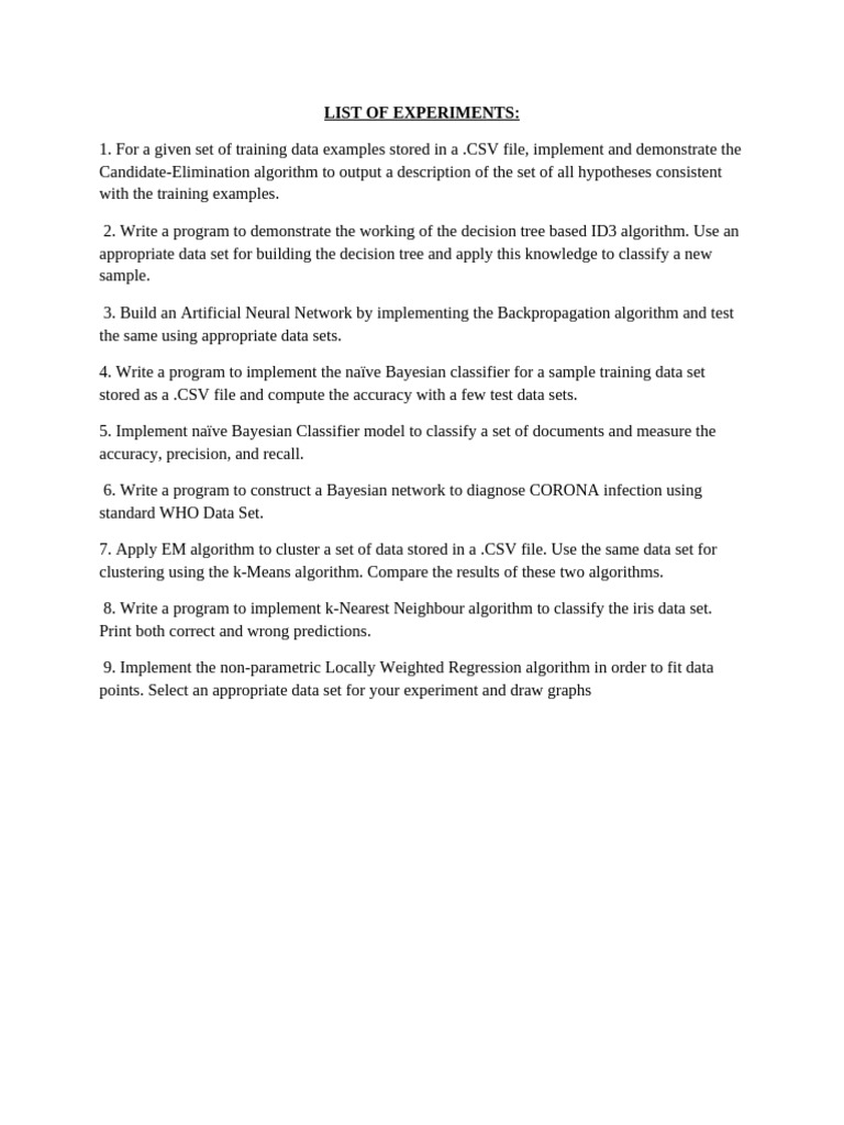Data Science Lab Experiments Guide | PDF | Accuracy And Precision ...
