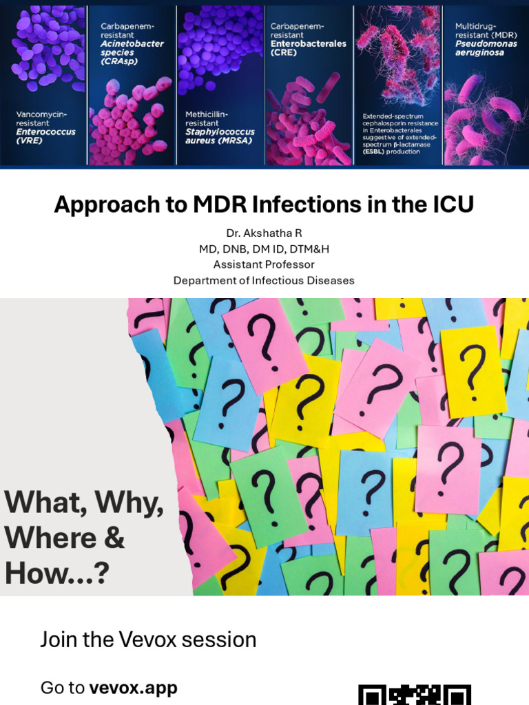 Managing MDR Infections in ICU Settings | PDF | Beta Lactamase ...