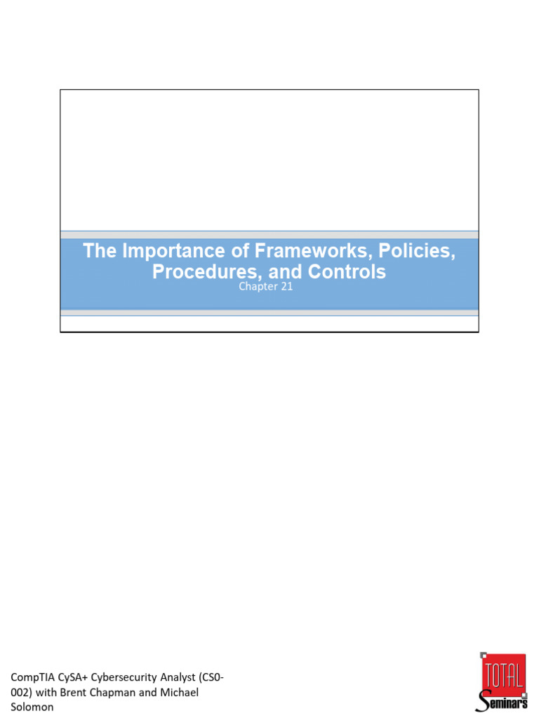 Importance of Cybersecurity Frameworks | PDF | Information Security ...