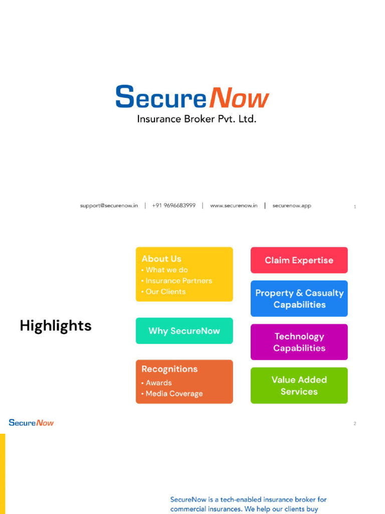Why SecureNow - Sep 2024 | PDF