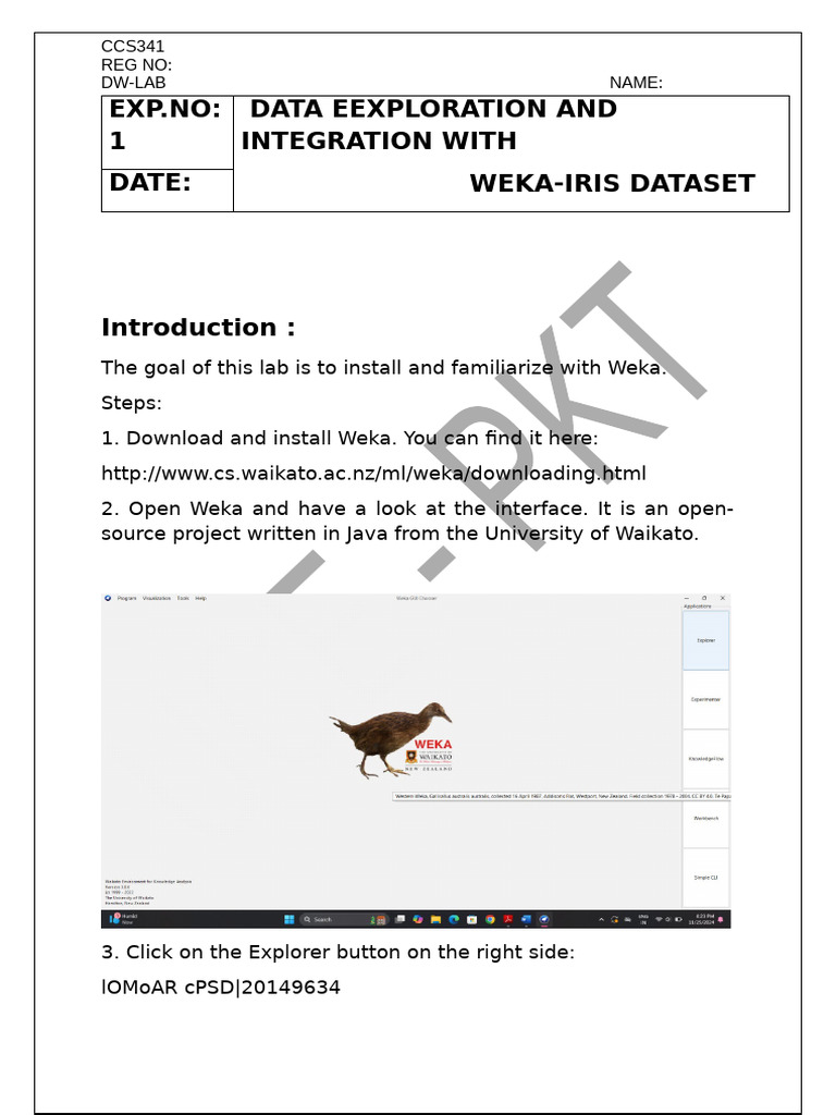 Weka Data Exploration & File Conversion Guide | PDF | Linear Regression ...