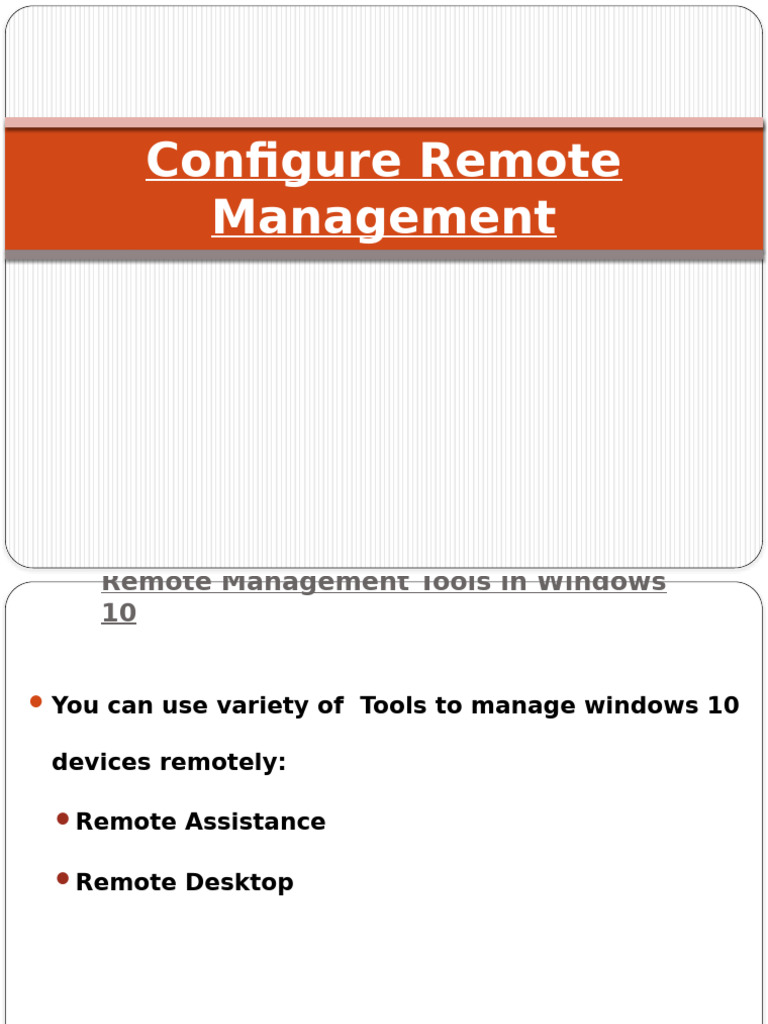 Configure Remote Assistance in Windows 10 | PDF