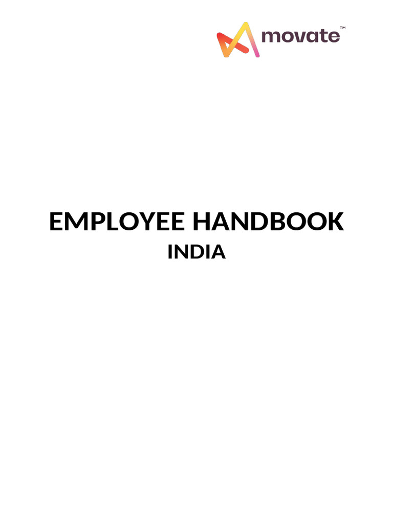 Movate Employee Handbook Overview | PDF | Sexual Harassment | Corporate ...