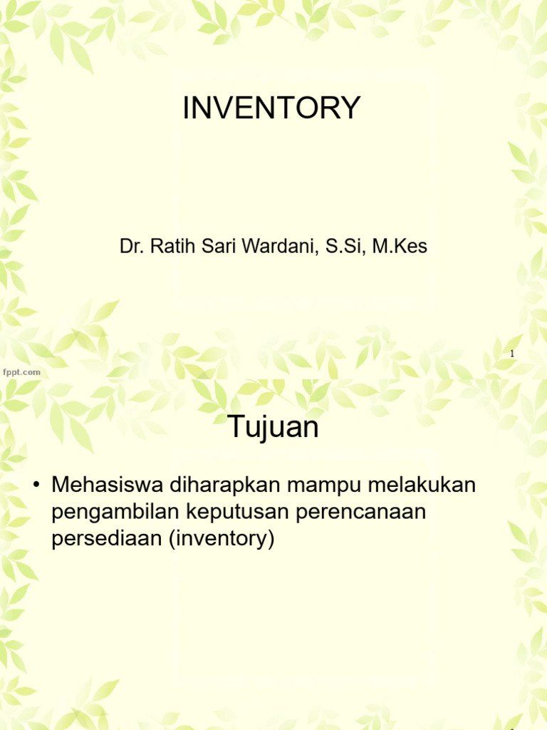 #13 MSL Inventory Ver3 | PDF