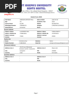 Hostel Application Form Template | PDF