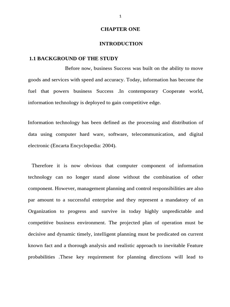 Impact of Information Technology in Accounting System Project | PDF ...