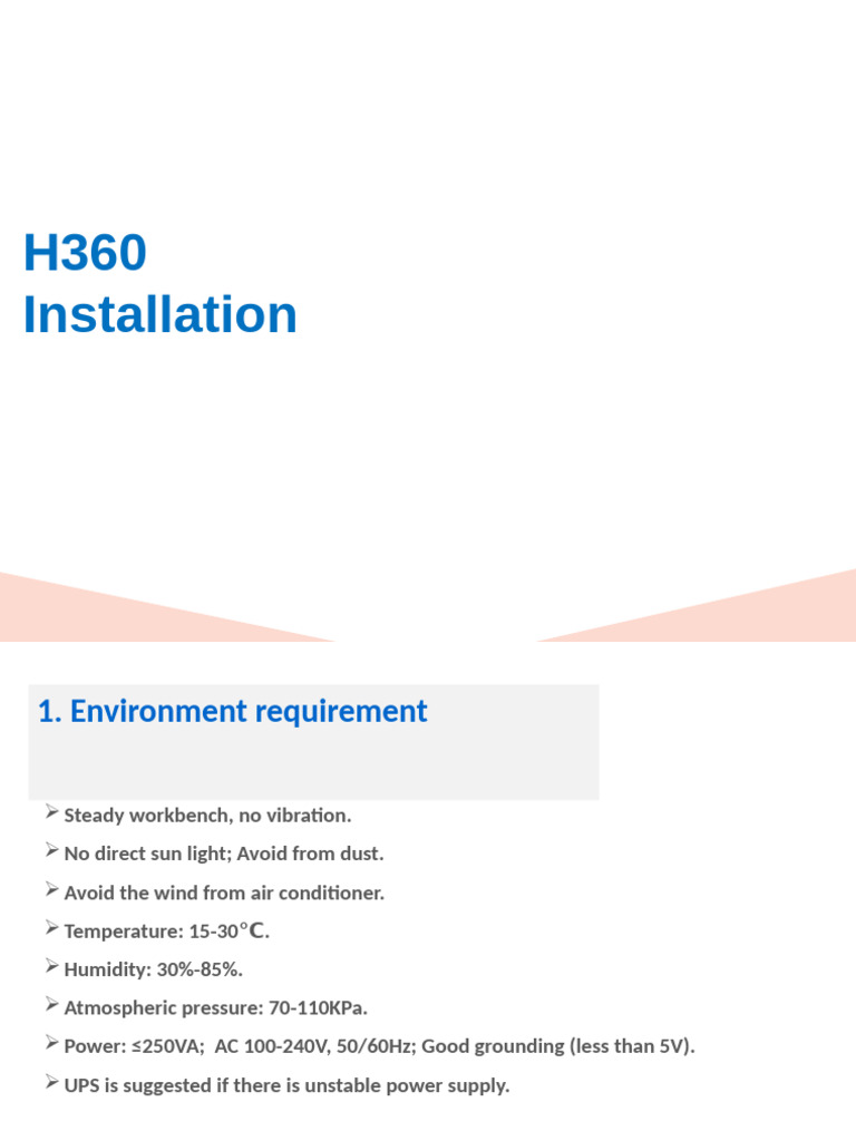 H360 Installation V3.0 | PDF