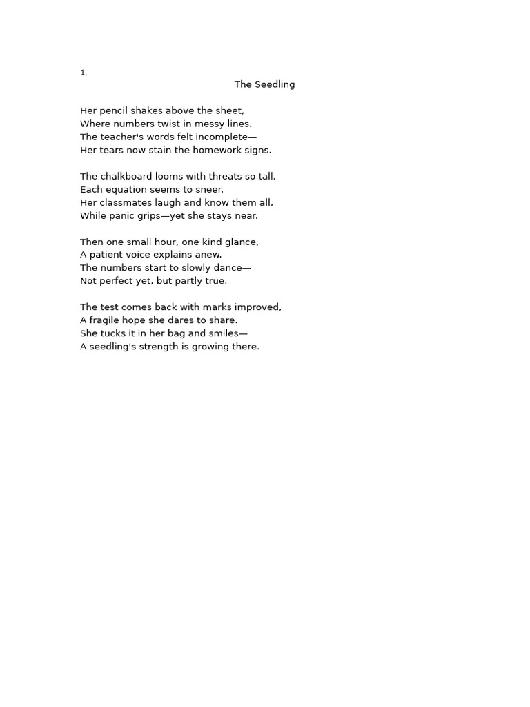 Poetic Reflections on Life and Nature | PDF