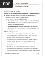 Understanding CPU Components and Functions | PDF | Central Processing ...