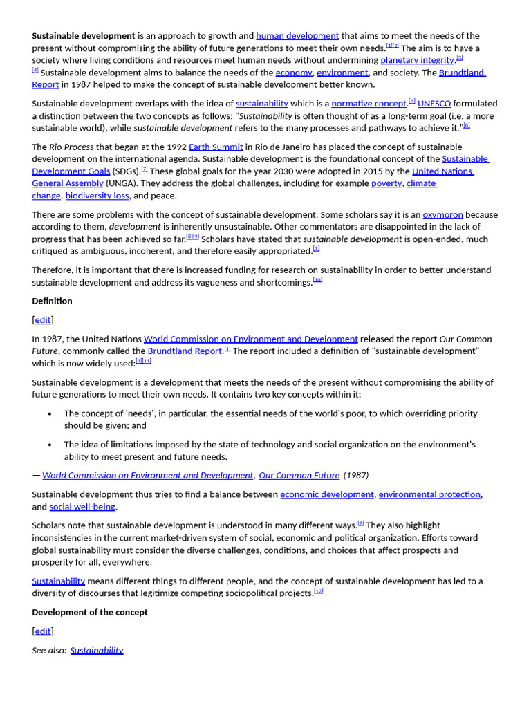 Understanding Sustainable Development | PDF | Sustainable Development ...