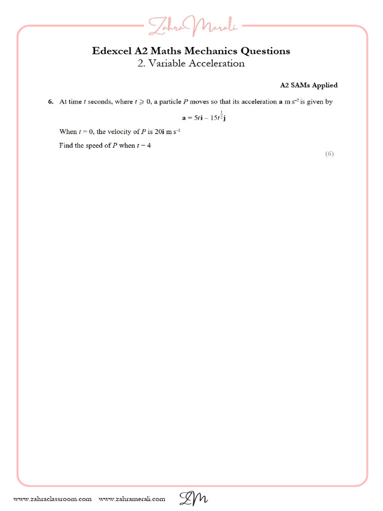 A2M2 Variable Acceleration | PDF