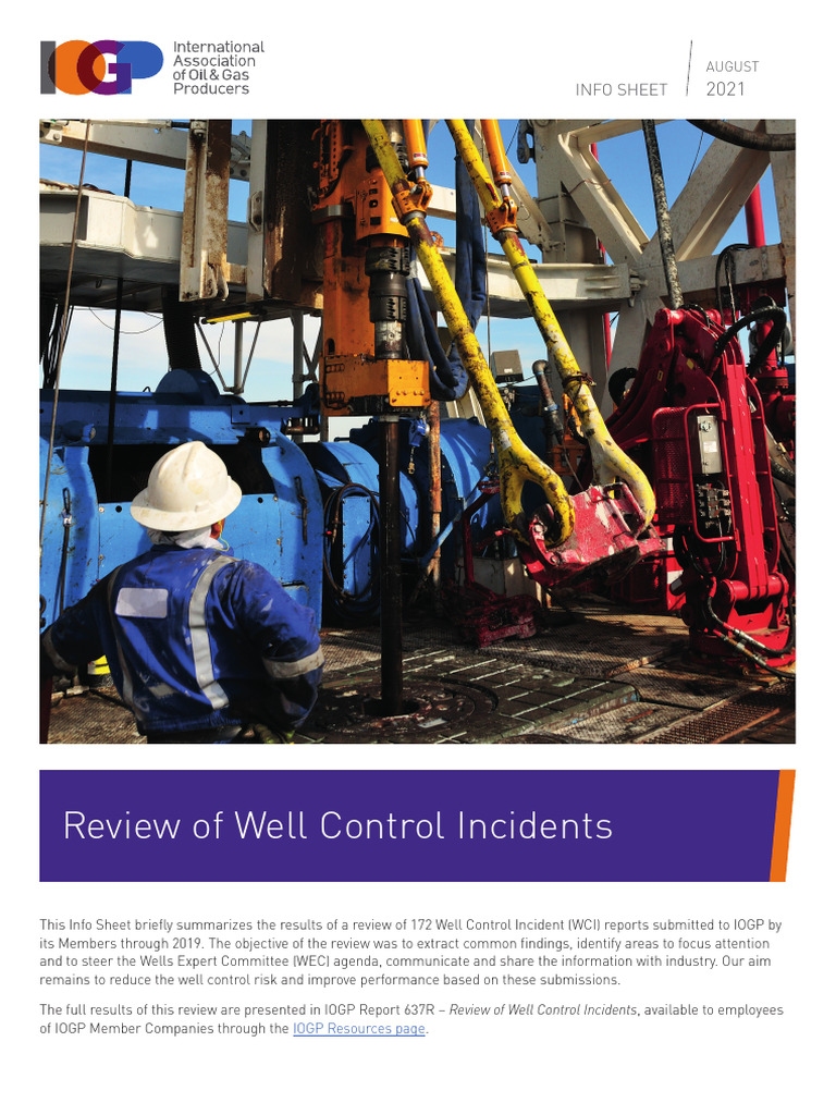 Well Control Incident Review Summary | PDF | Risk | Risk Assessment