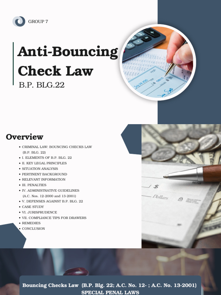 Bouncing Checks Law Overview (B.P. Blg. 22) | PDF | Fine (Penalty ...