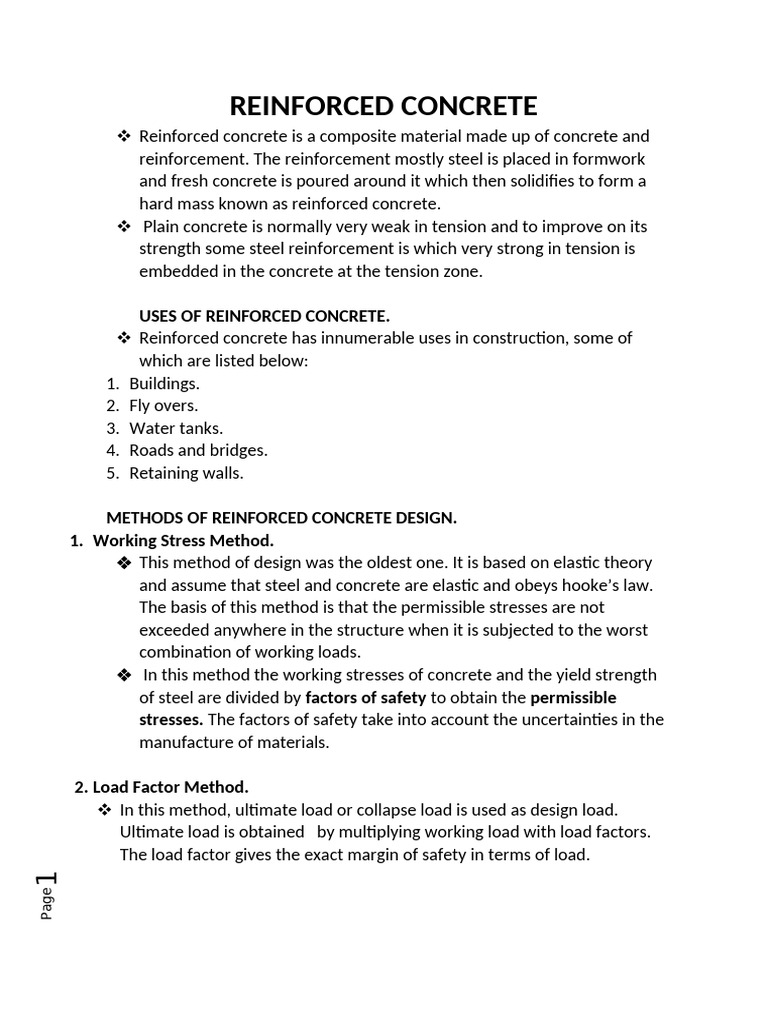 Reinforced Concrete Design Methods | PDF | Beam (Structure ...