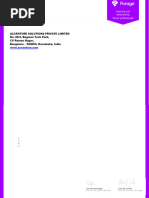 Accenture Employment Offer Letter Template | PDF