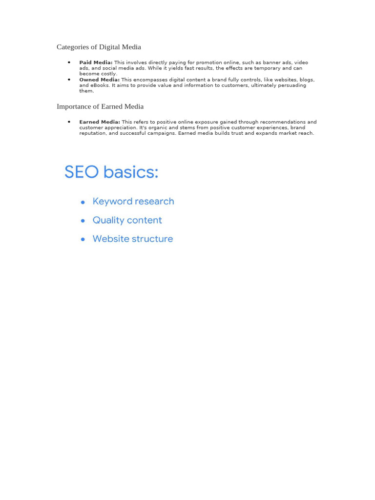 Types of Digital Media Explained | PDF