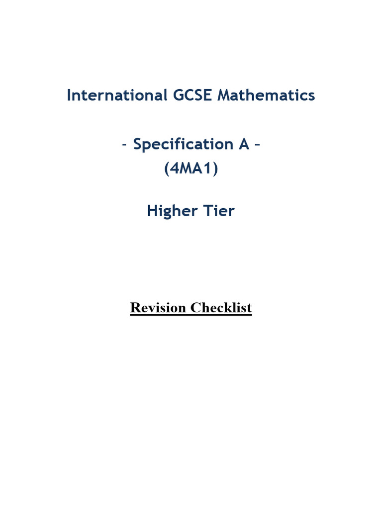 International GCSE Maths Revision Guide | PDF | Function (Mathematics ...