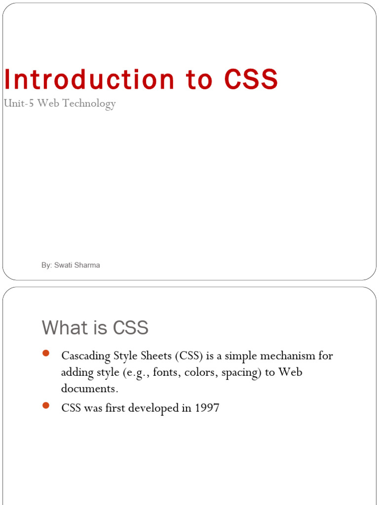 Css Best Notes | PDF | Html | Internet