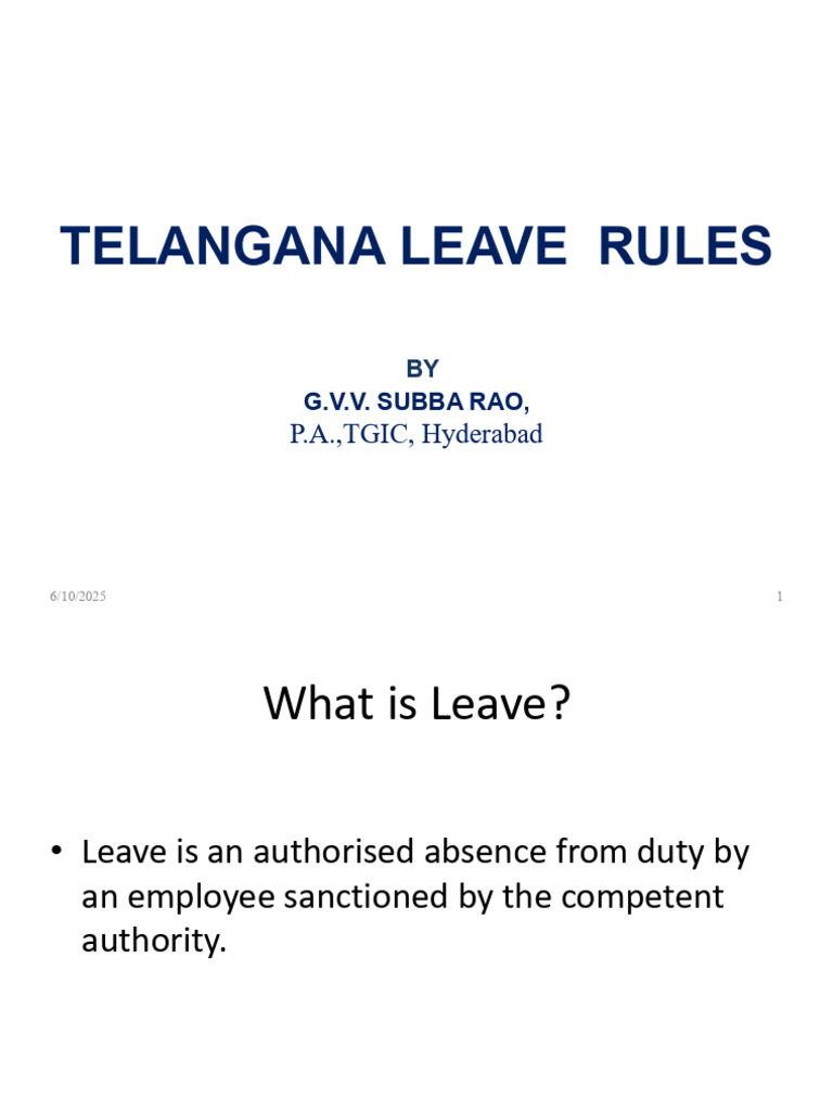 Leave Rules - 09.08.2024 | PDF | Salary | Parental Leave