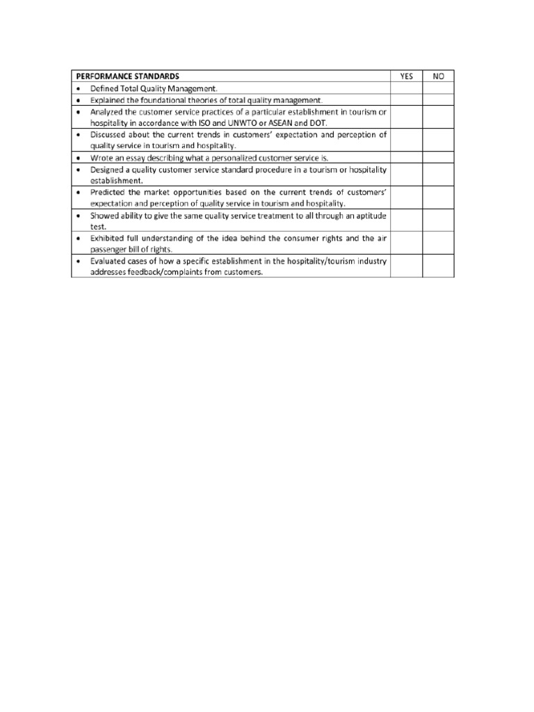 Performance Handouts | PDF