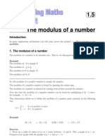 1.5 The Modulus of A Number: - This Is Known As The