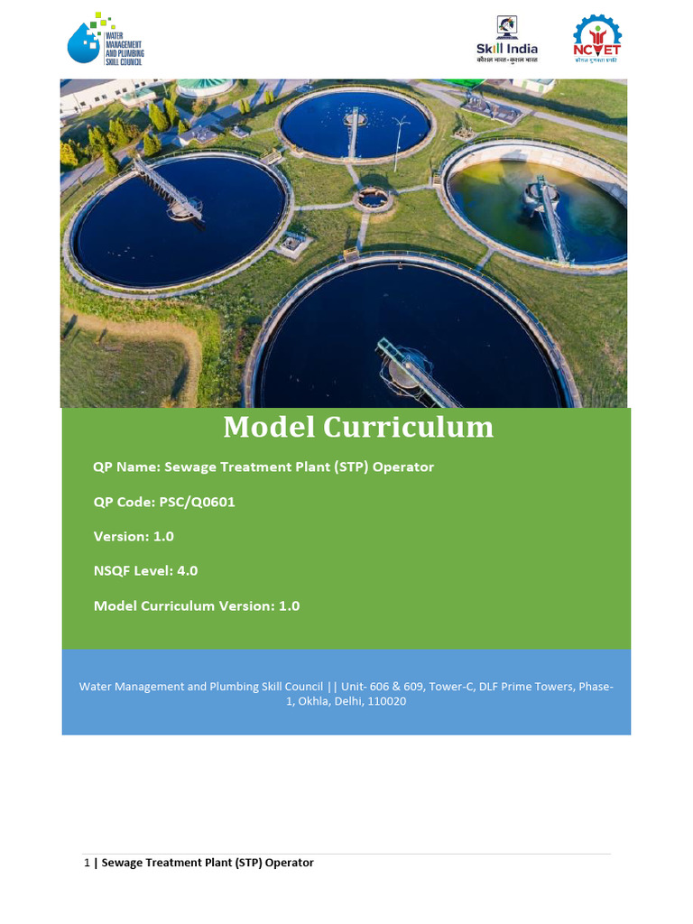STP Operator Training Curriculum | PDF | Sewage Treatment | Anaerobic ...