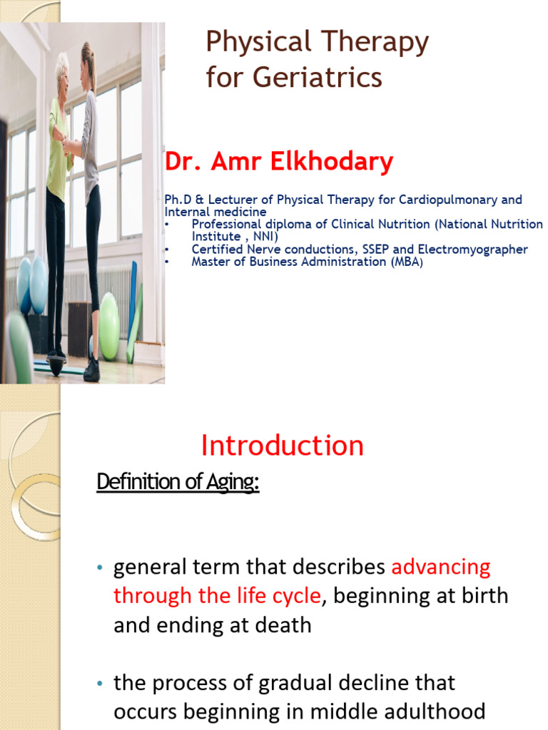 Geriatric Physical Therapy Insights | PDF | Senescence | Gene