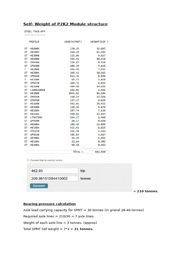 SPMT Load Calculation Overview | PDF