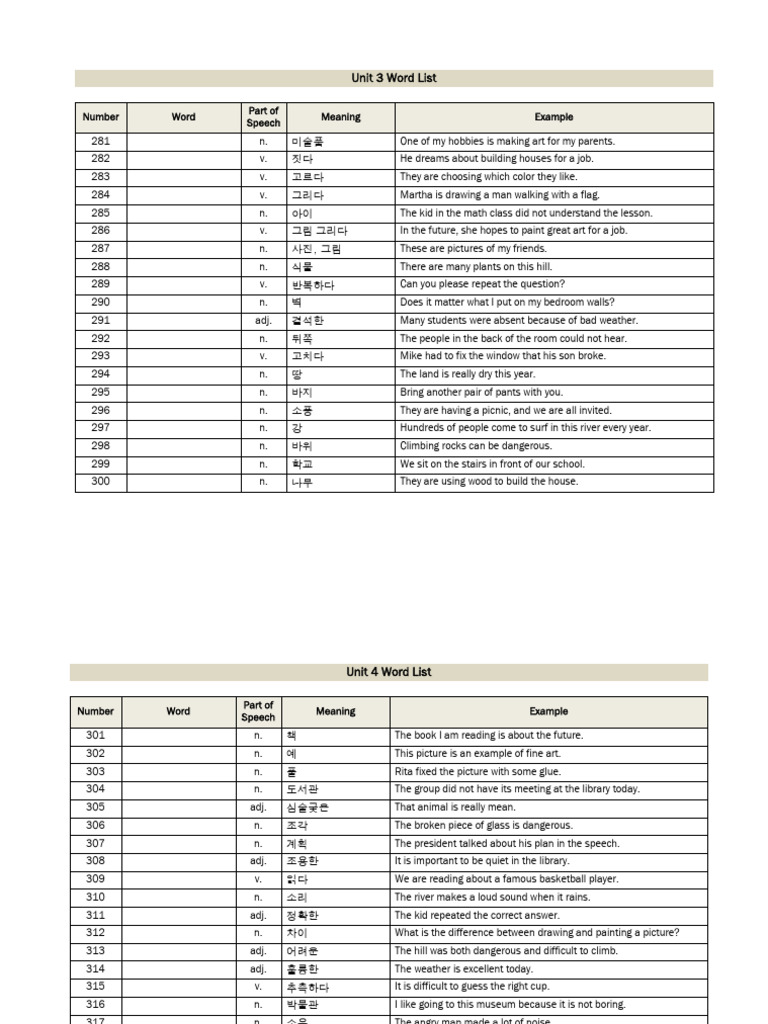 1000 Basic English Words Student | PDF