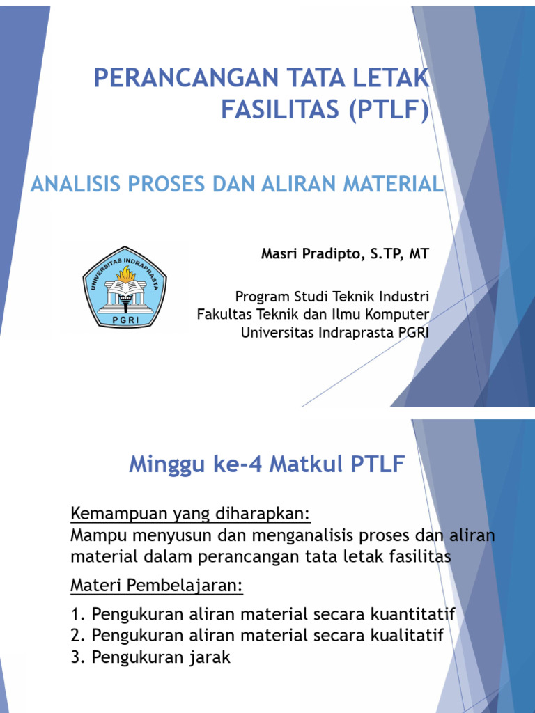 Analisis Aliran Material dalam PTLF | PDF