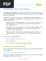 Solved Absolute Value Problems | PDF | Mathematics | Applied Mathematics