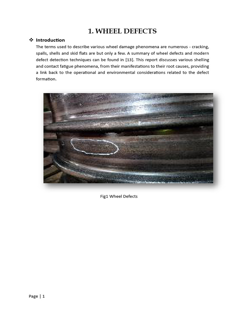 Railway Wheel Defects and Detection Methods | PDF | Fracture | Thermography