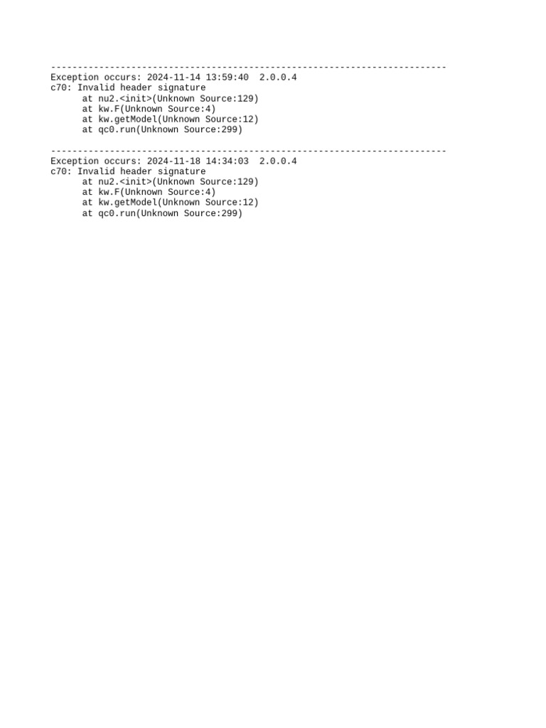Error Log | PDF