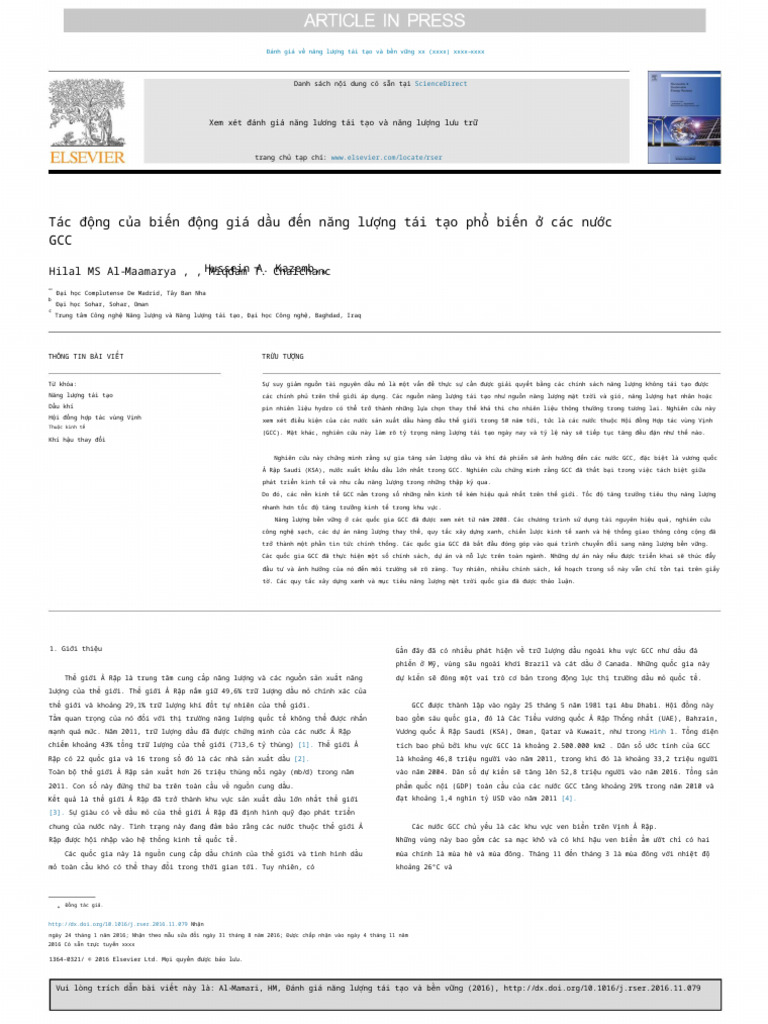The Impact of Oil Price Fluctuations On Common Renewable Energies in ...