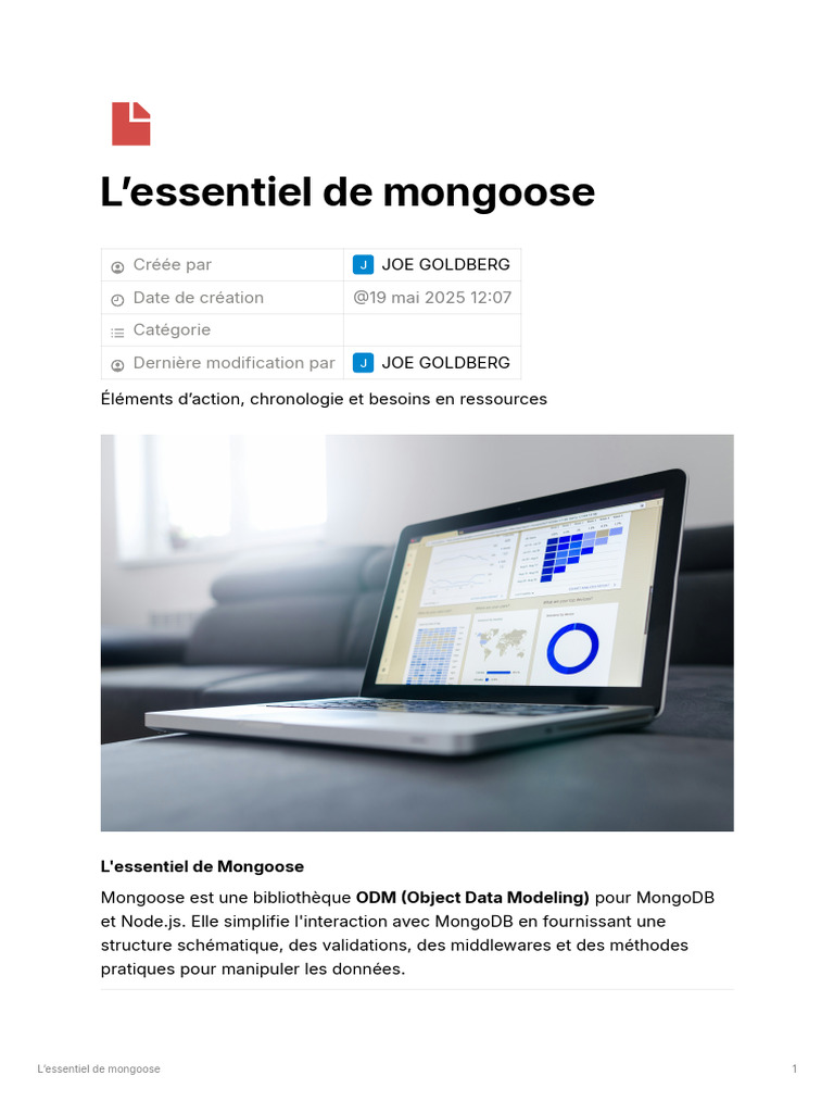 Guide complet sur Mongoose pour Node.js | PDF | JavaScript | MongoDB