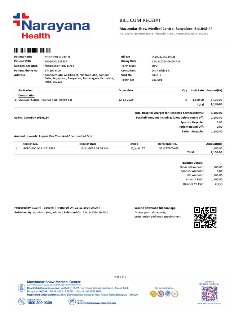 OP Bill IA100224K020425 | PDF | Health Care | Economies