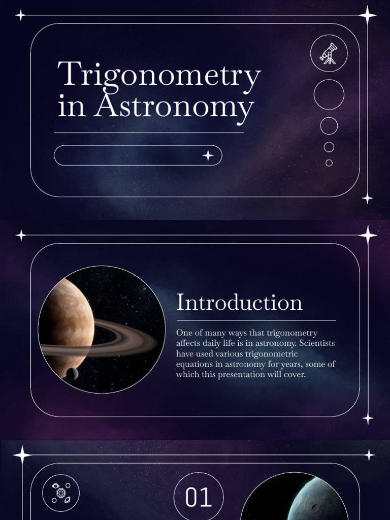 Trigonometry's Role in Astronomy | PDF | Celestial Mechanics ...