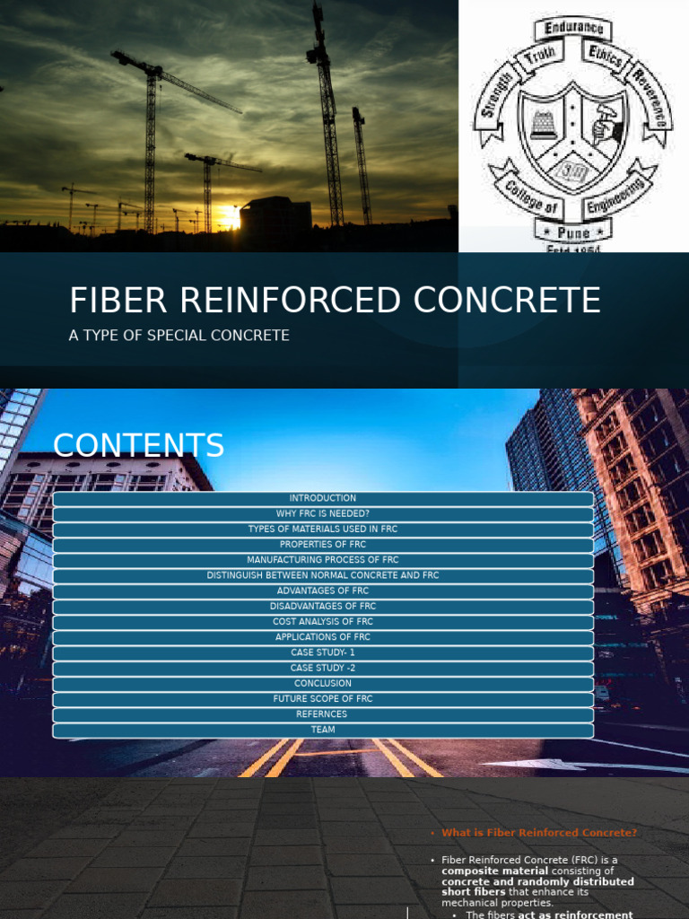 Fiber Reinforced Concrete Overview | PDF | Concrete | Fracture